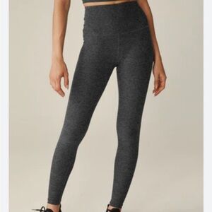 BEYOND YOGA Spacedye At Your Leisure High Waisted Legging Grey Black Sz S